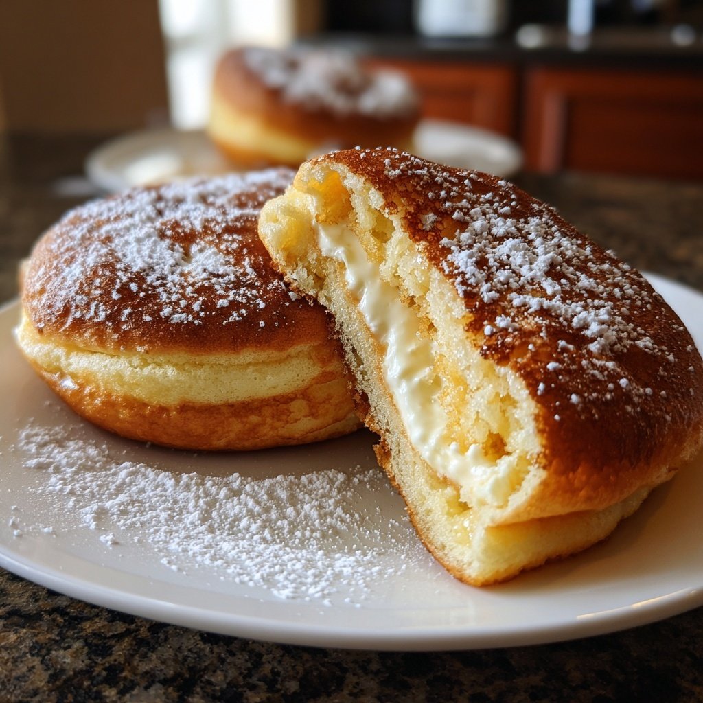 Pfannkuchen mit Quarkfüllung