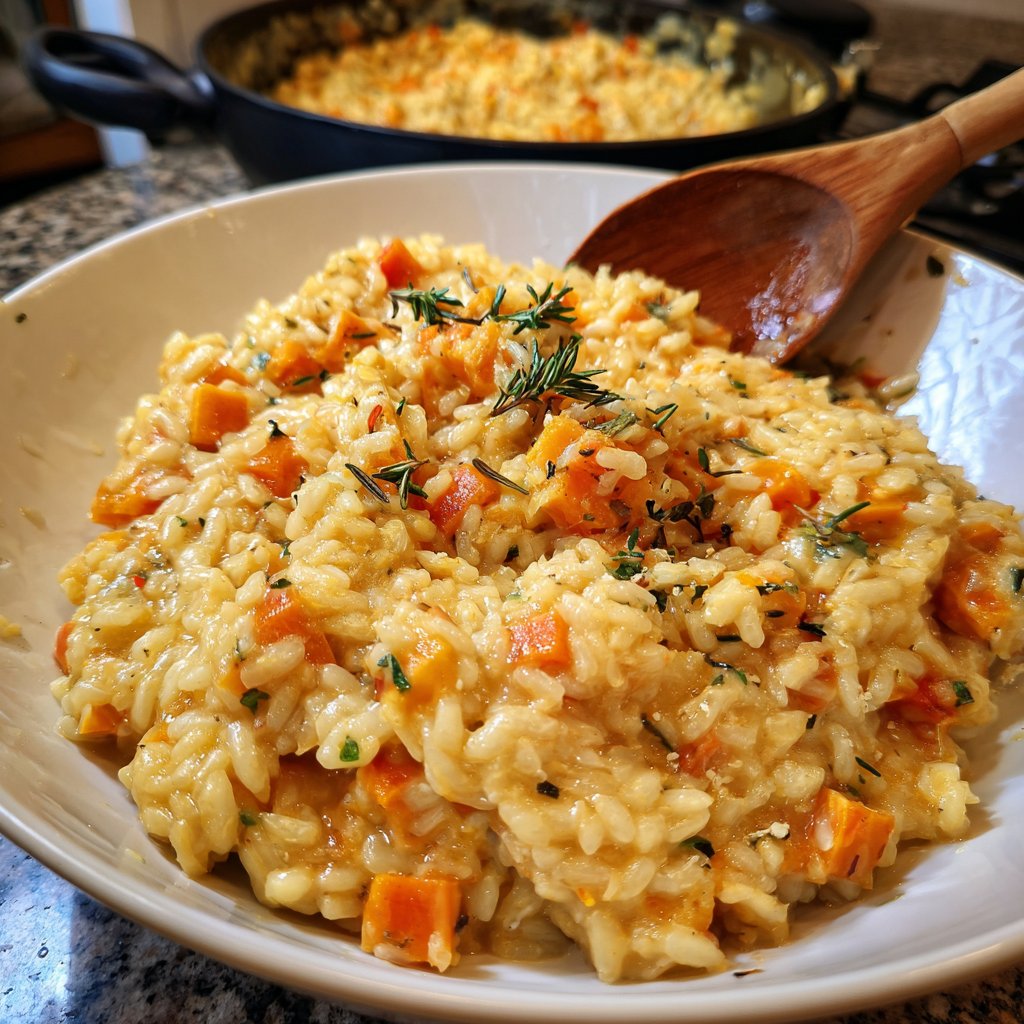 Risotto mit Kürbis und Rosmarin