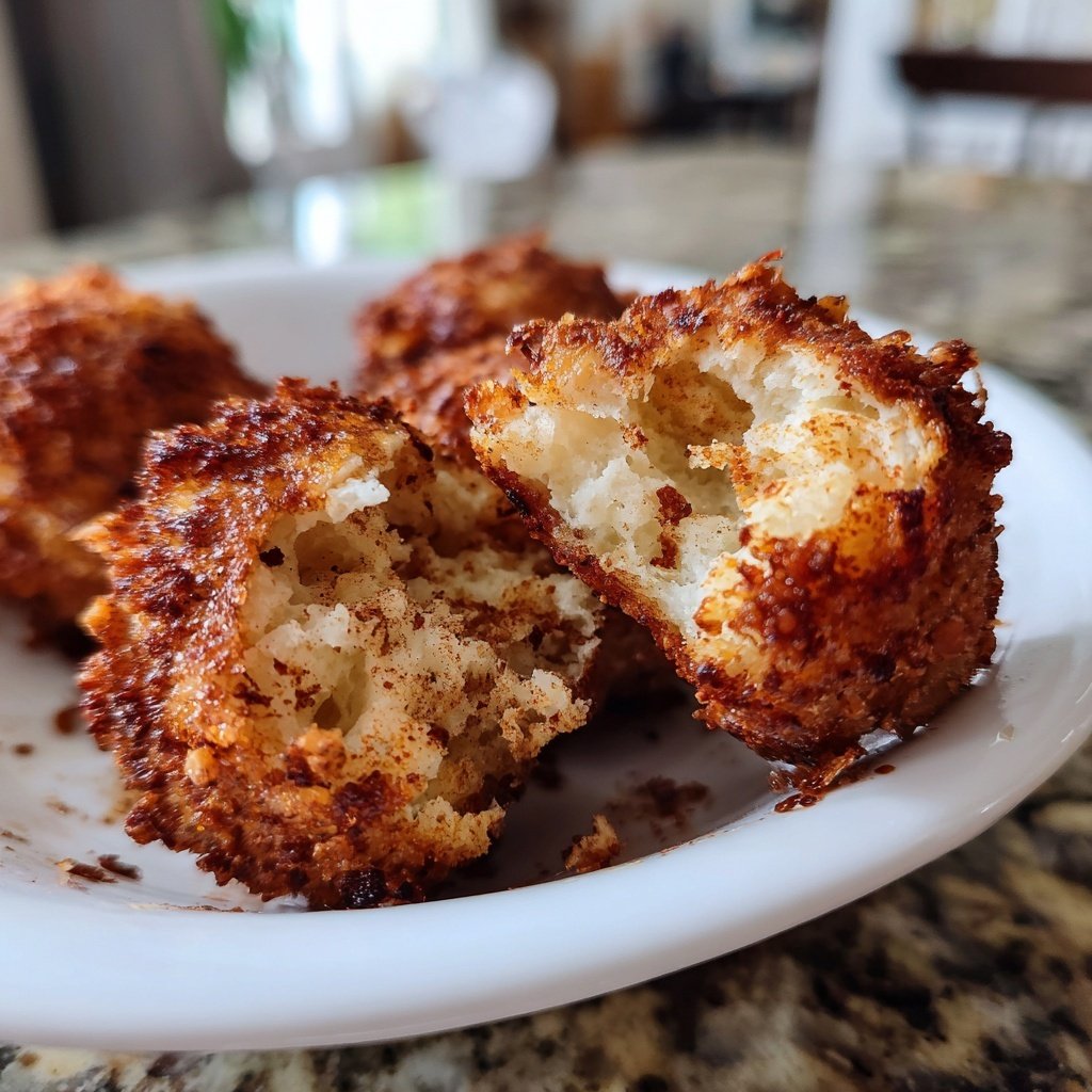 Quarkbällchen aus dem Airfryer ohne Zucker
