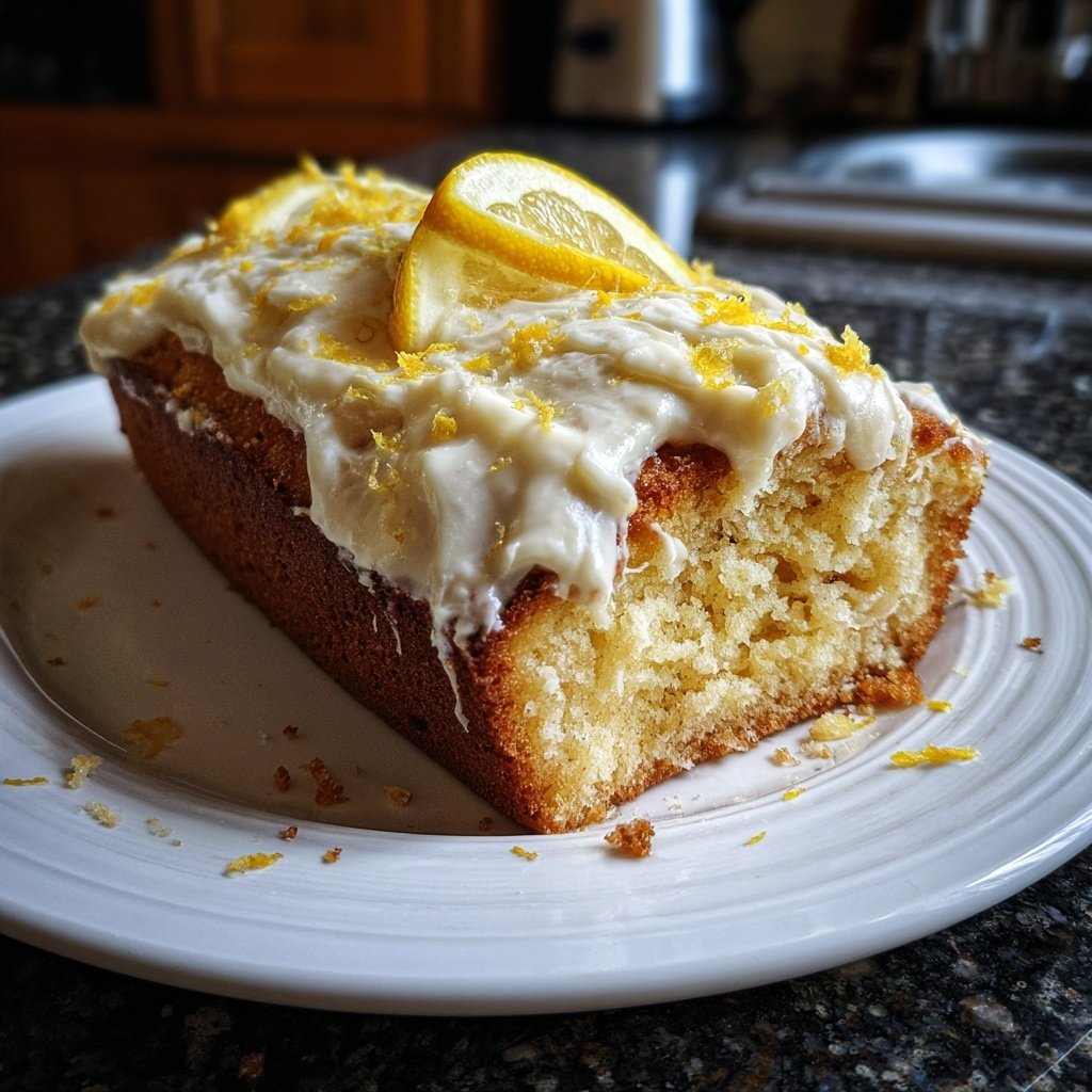 Blechkuchen mit Quark und Zitrone