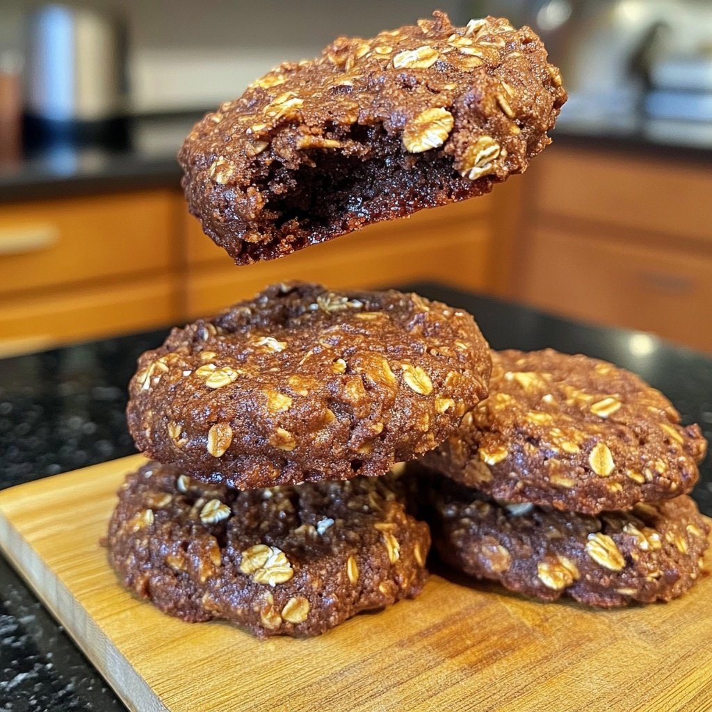 Gesunde Haferkekse mit Kakao