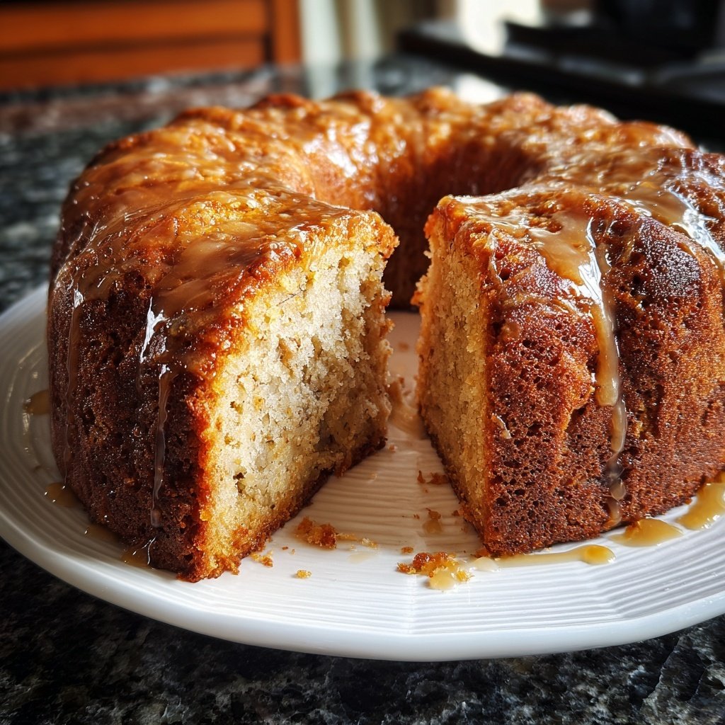 Bananenkuchen mit Hafermehl und Honig